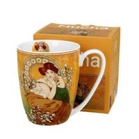 hrnek 280ml A.MUCHA, TOPAZ, DB, porcelán