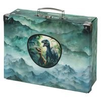 BAAGL Skládací školní kufřík Dino s kováním