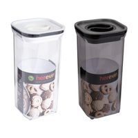 dóza 1,50l, vakuum víko, 10,5x10,5x22 cm, transp.ABS plast