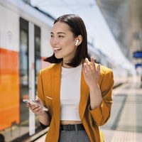 Hama Bluetooh sluchátka Spirit Open, open-ear, klip, béžová