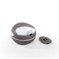 DOLU Dětská jídelní židlička s pultem, polstrováním a odnímatelným jídelním tácem, béžová, 90x70x60 cm