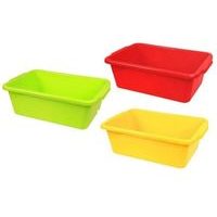 dřez 15,0l hranatý MIX barev, 47,5x28.8x17,7cm, pevný plast