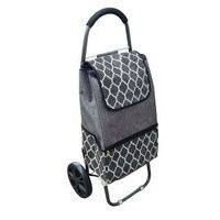 taška s kol., ORNAMENT, (24kg) šedá, před.kapsa-zip, textil