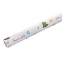 Vánoční balicí papír Šťastné a veselé 200x70 cm