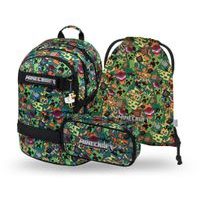 BAAGL SET 3 Skate Minecraft Chaos: batoh, penál, sáček