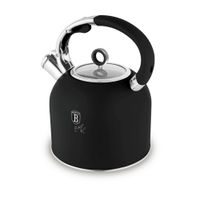 BERLINGERHAUS Konvice pískací se skleněným víkem 3 L Matte Black Collection BH-8916