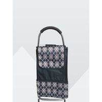 taška s kol., KOSOČTVERCE, (24kg), před.kapsa-zip, textil