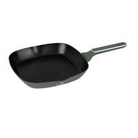 BERLINGERHAUS Pánev grilovací s titanovým povrchem 28 cm Matte Green BH-8161