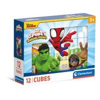 CLEMENTONI Kubus - Spiderman a jeho úžasní přátelé, 12 kostek