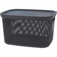 EXCELLENT HOUSEWARE Úložný koš s víkem 18 l černá KO-027000210cern