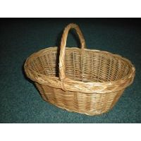 košík 38x27x15cm ovál proutěný