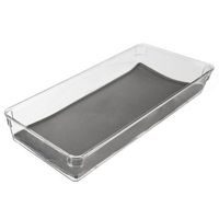 organizér 40,3x16,2x4,5cm GREY, transp.plast