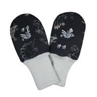 ESITO Rukavice softshell bezpalcové Dinoušek Čerňák - černá