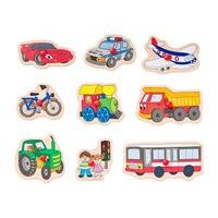 Puzzle na desce - Dopravní prostředky