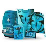 BAAGL SET 5 Airy Plus Butterfly: batoh, penál, sáček, zástěra, peněženka