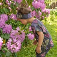 Unuo Dětská čepice z teplákoviny Homeless, Růžová