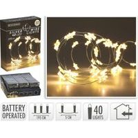 řetěz 195cm, 40LED, vnitřní, teplá bílá