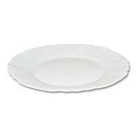 talíř d25cm mělký,EBRO bílý, opál.sklo