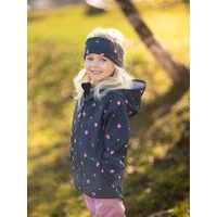 Unuo, Dětská softshellová bunda s fleecem Basic, Černá, Květiny