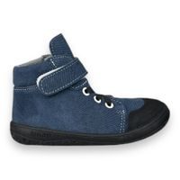 Dětská celoroční obuv Jonap BAREFOOT - Modrá riflovina