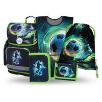 BAAGL SET 5 Ergo Fotbal Hráč: aktovka, penál, sáček, zástěra, peněženka