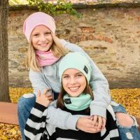 Unuo, Dětská čepice fleecová Homeless, Meruňková, Fantazie