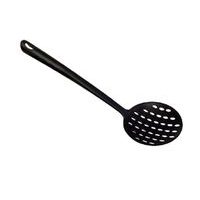 lžíce d11x34cm děrov., pěnov., černá, do 210°C, PP, plast