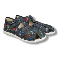 Froddo G1700421-4 – dívčí barefoot bačkory starorůžové s jednorožcem