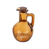 Orion Lahvička hnědé sklo/korek zátka SPA 180 ml