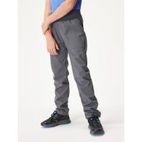 Unuo, Dětské softshellové kalhoty s fleecem Simple, Tm. Šedá