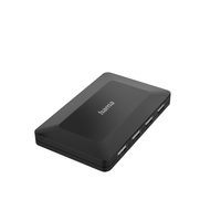 Hama USB hub, 4 porty, USB 2.0, napájecí zdroj