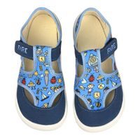 Chlapecká BAREFOOT domácí obuv Befado Softer - Oči