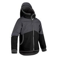 Unuo Softshellová bunda s fleecem Street DUO, Černá, Žíhaná antracitová ( Unuo softshell jacket)