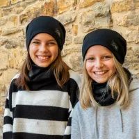 Unuo, Dětská čepice fleecová Homeless, Meruňková, Fantazie