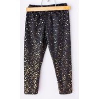Premium sametové Lily Grey legíny GOLD Black