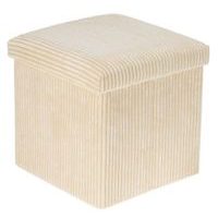 HOMESTYLING Taburet s úložným prostorem 38 cm krémová KO-170489980bezo