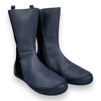 Jonap Dětská zimní barefoot boty s kožíškem a membránou - Fialové
