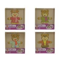 Dřevěná skládačka medvídek