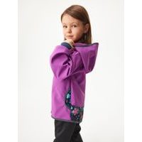 Unuo Dětská softshellová bunda s fleecem Basic, Růžová, Jednorožci