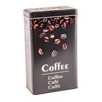 dóza plech. 9,0x6,0x16cm, COFFEE, 3Ddesig