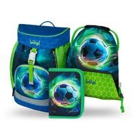 BAAGL 3 SET Airy Fotbal Míč: batoh, penál, sáček