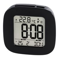Hama RC 45 Radio Alarm Clock, black