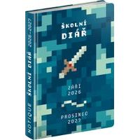NOTIQUE Školní diář Gamer (září 2026 – prosinec 2027), 9,8 x 14,5 cm