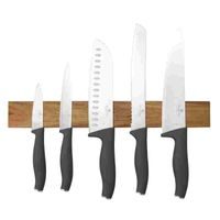 BERLINGERHAUS Sada nožů s magnetickým držákem z akátového dřeva 6 ks Antracit Collection BH-2940