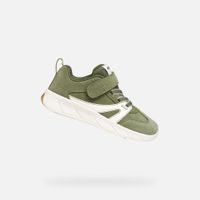 Zelené chlapecké barefoot tenisky Geox Foot-run