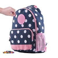 PIXIE CREW PIXIE CREW volnočasový batoh MODRÝ S BÍLÝM PUNTÍKEM