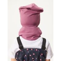 Dětský set (čepice + nákrčník), MY MIMI - Tmavě růžová