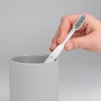 KELA Koš na prádlo sedací Malaga kov světle šedý 39,5x29,5x57,5cm KL-23965