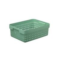 košík SEOUL M, 36x27x13cm-zel.rozmarýn, plast
