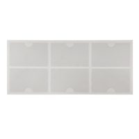 Samolepicí kapsa na vizitku otvor z vrchu - 6 ks